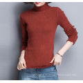 PK18ST097 Frauen klassische Top-Pullover mit Agaric Schnürsenkel braun Serie Jumper Pullover getrimmt